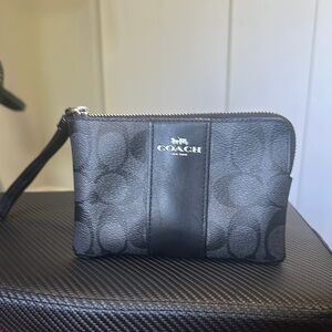 Coach Black Wristlet Bag